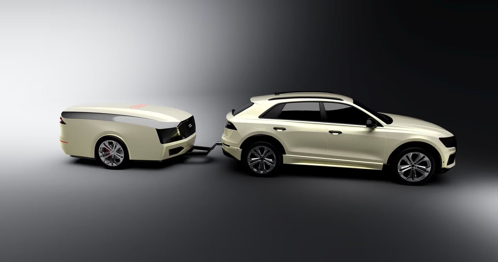 Audi Q8 with matched trailer concept
